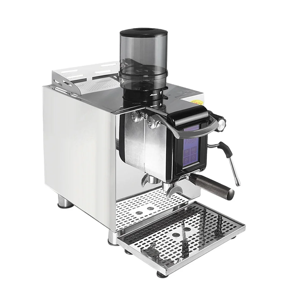 Commercial 2 Group Espresso Maker, 20 Bar Boiler With Milk Brew Frother for Cafe Barista to Make Latte Cappuccino Coffee Brewing
