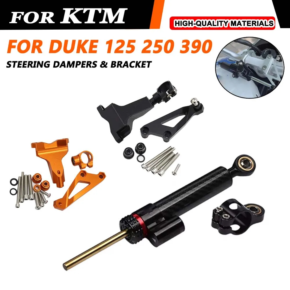 FOR KTM DUKE390 DUKE 390 DUKE 125 DUKE 200 Motorcycle Accessories Steering Damper Stabilize Control Mounting Bracket Kit Support