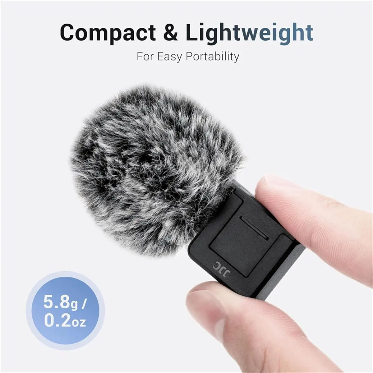 

AT33 JJC Cold Shoe Wind Muff for Sony ZV-E10 ZV-1 II/ZV1/ZVE1 Vlog Cameras, Furry Windshield with Cold Shoe Mount Adapter