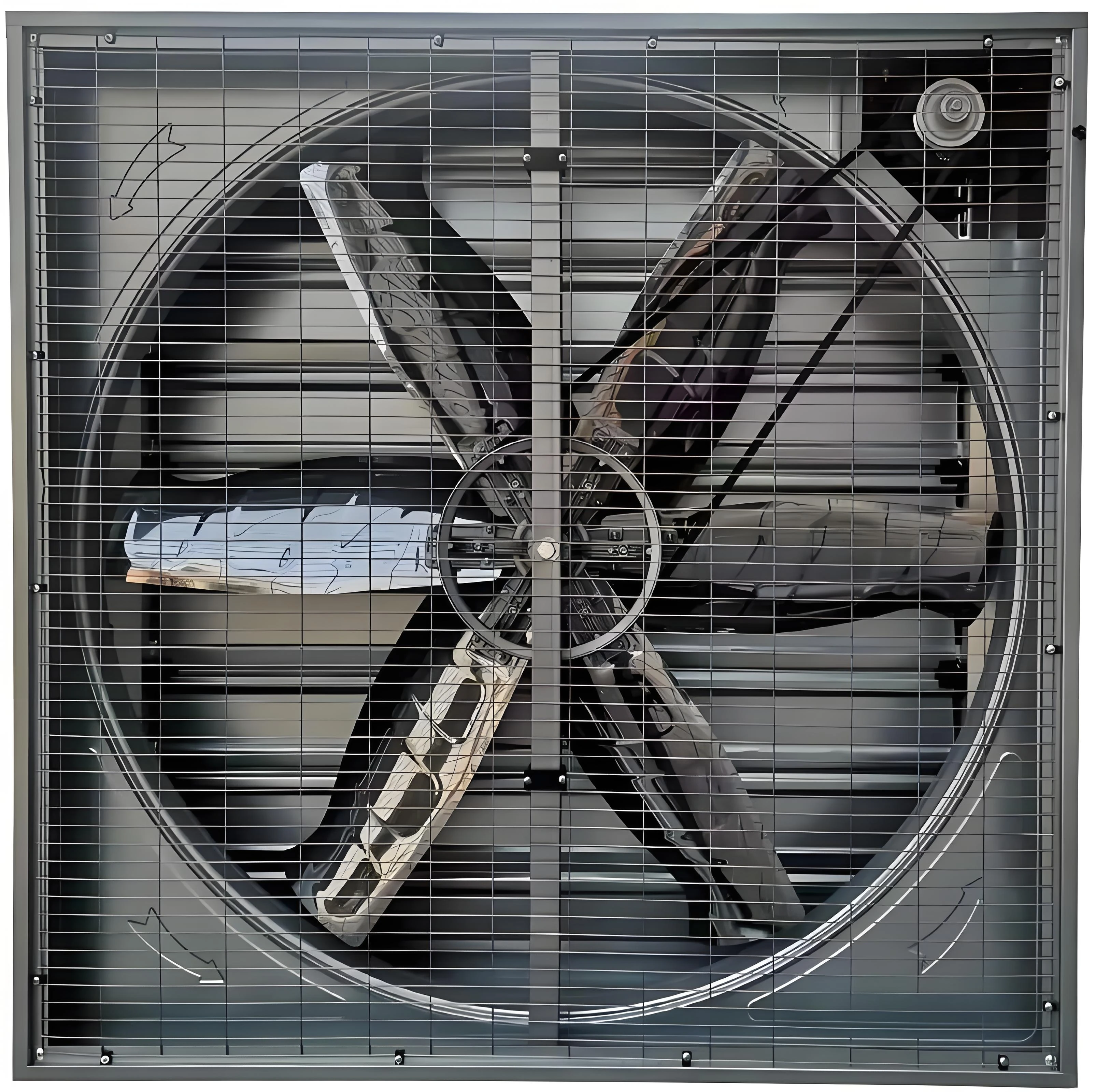 

long using time 1380mm Industrial Small Shutter Hammer Exhaust Fan for Poultry Farm Temperature Cooling System