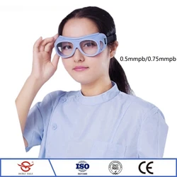 Genuine nuclear radiation protection 0.5mmpb/0.75mmpb lead spectacles x-ray gamma ray protective anti-shedding lead glasses