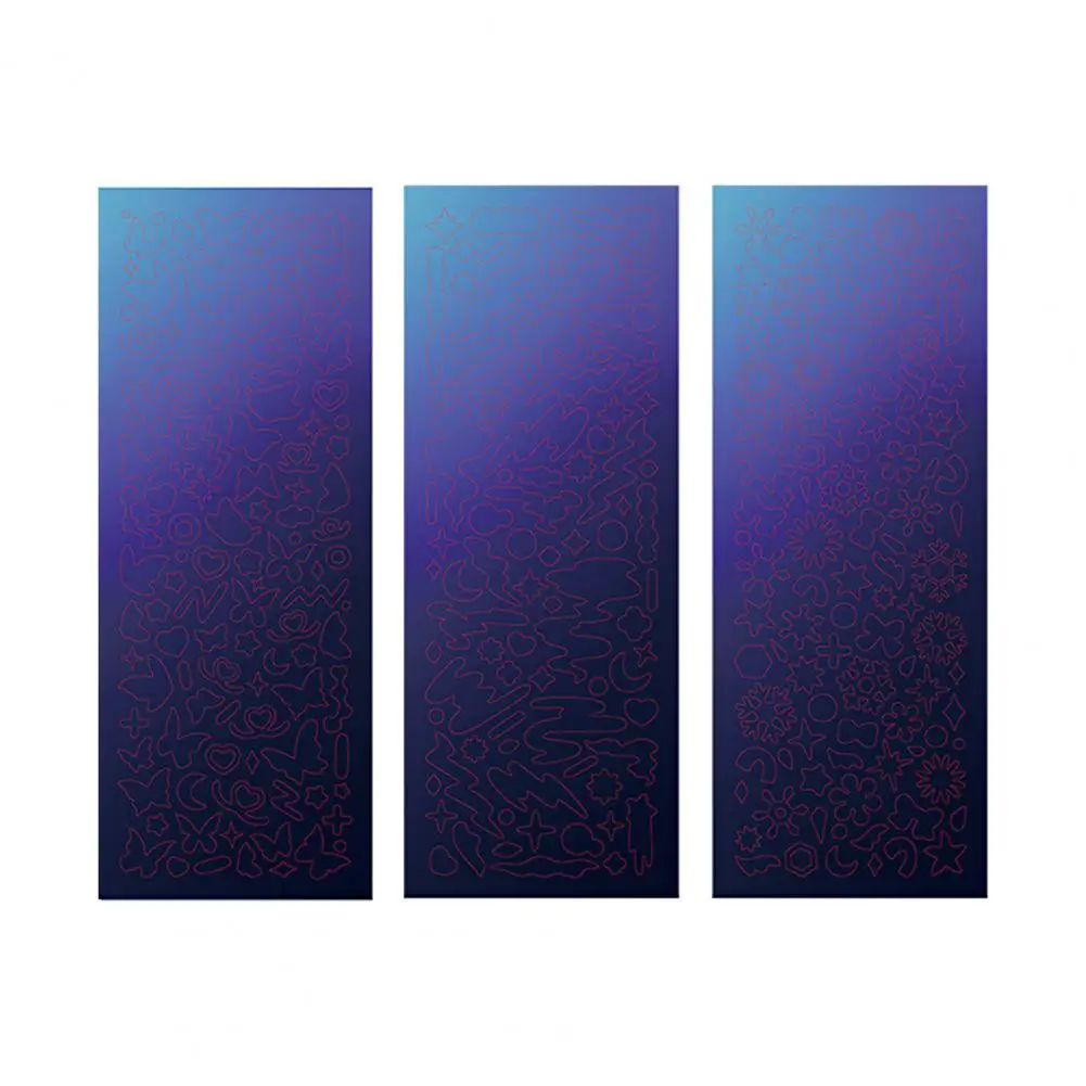 سجل القصاصات ملصقا ديكور 3 قطعة نمط مختلف الإبداعية الليزر سميكة لتقوم بها بنفسك لاصقة تزيين للطلاب