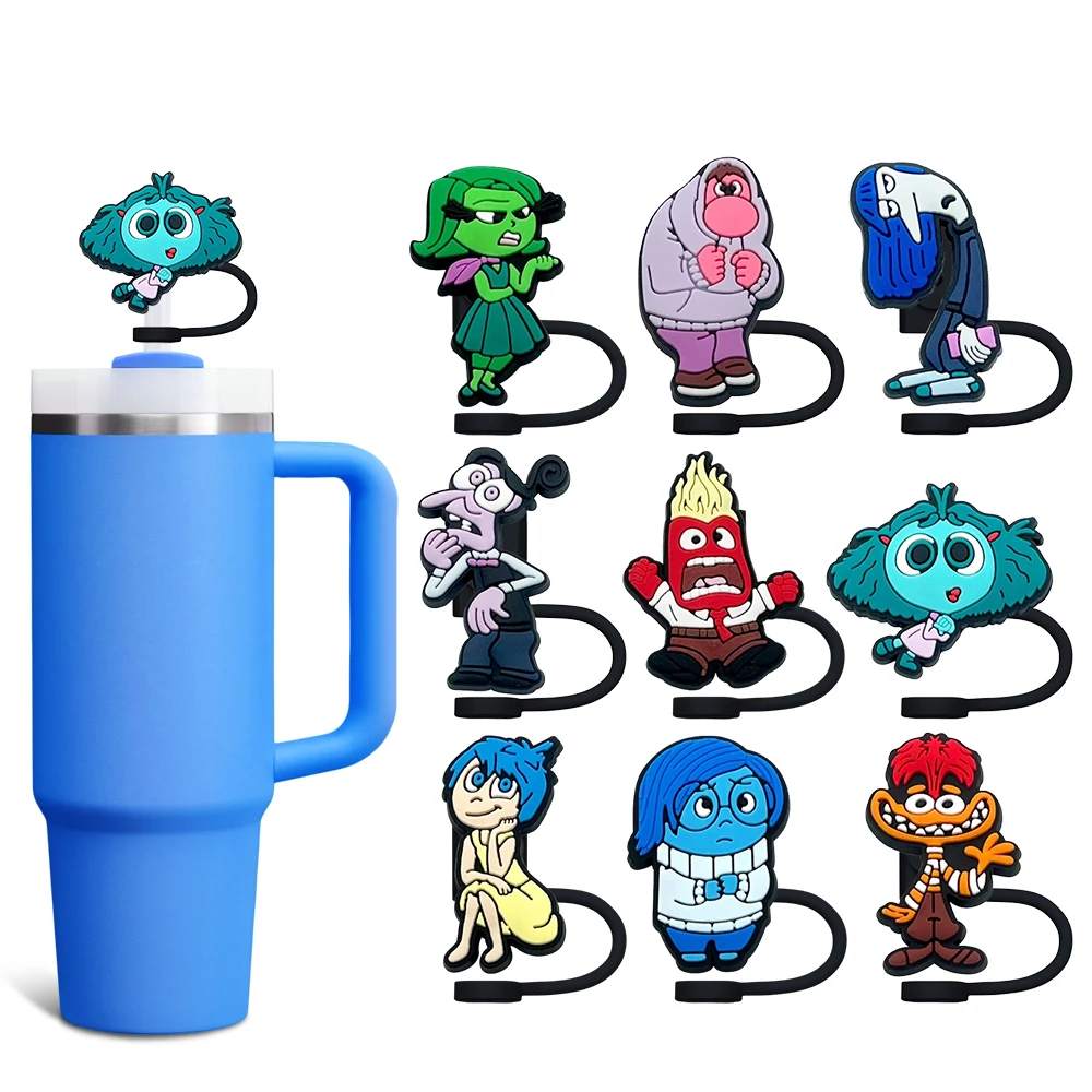 

Hot Toys America Movie Cartoon Straw Cover Cap 8-10MM Straw Plug Eco-friendly Splash Proof Drink Cup Straw Charms Pendent Gift