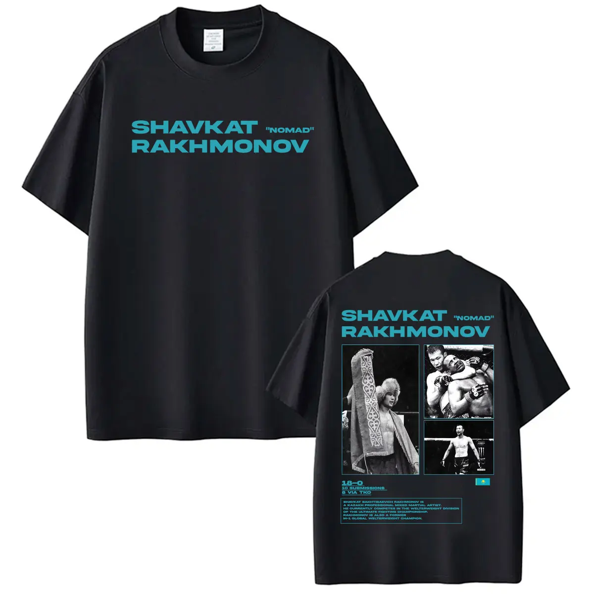 Limited Nomad Shavkat Rakhmonov Cover T Shirts Men's Clothing Classic Violence Aesthetic T-shirt Summer Tops 100% Cotton T Shirt