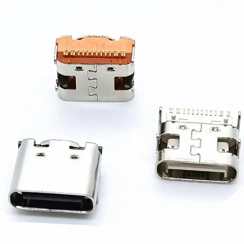 5-10pcs 16P Female USB3.1 Type C Charging Port Connector 12pin 16pin Female Type C Socket For Smartphones End Plug Charging Plug