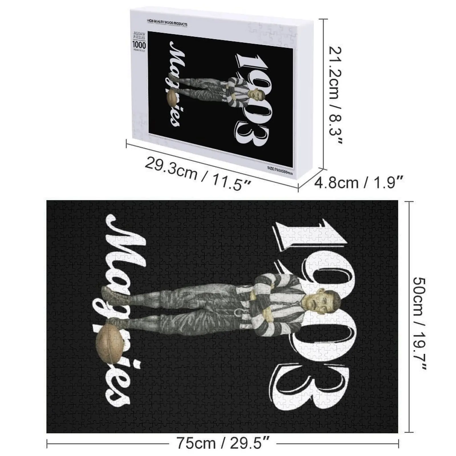 Goede oude Collingwood forever puzzel Kerstspeelgoed gepersonaliseerde geschenken puzzel