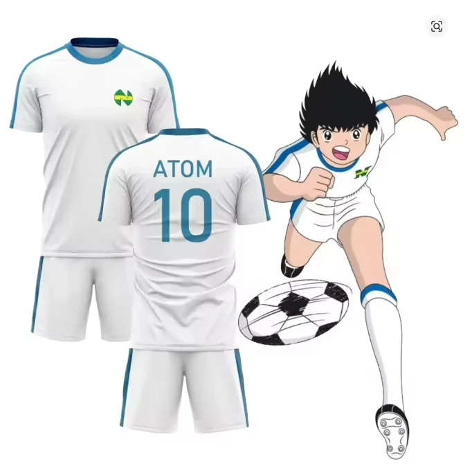 Captain Tsubasa Anime Cosplay 3D Print Men's T-shirt+Shorts Sets Sports Quick-Drying Football Jersey Casual Kids/Adult Suit