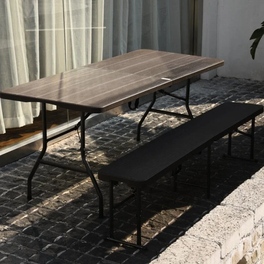 

Outdoor tables and chairs folding table outdoor simple rectangular dining table terrace courtyard garden folding tables