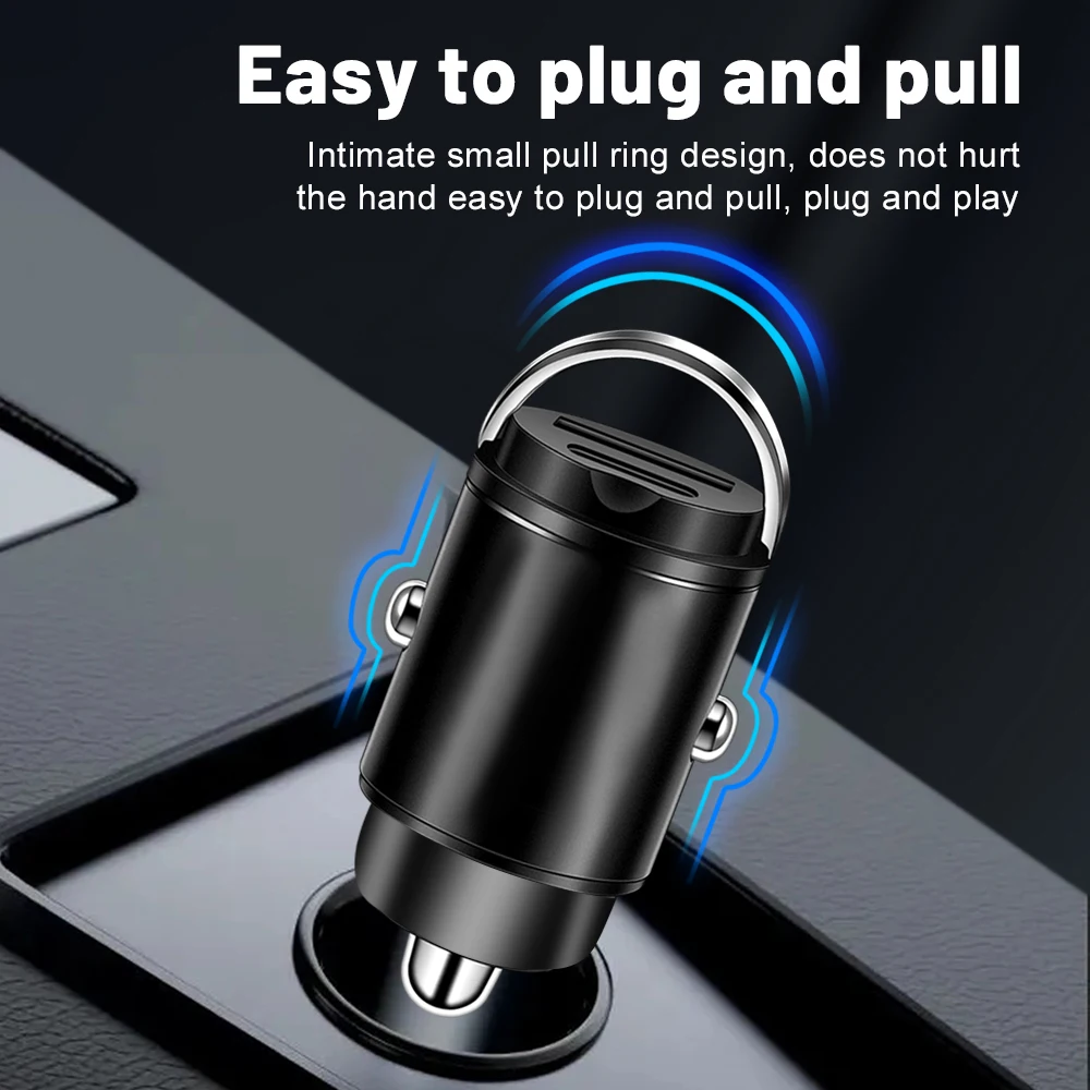 100W Fast Charging Car Charger 3.1A Type C Dual Ports Car Phone Charger For iPhone Xiaomi Huawei Samsung QC3.0 Car Accessories