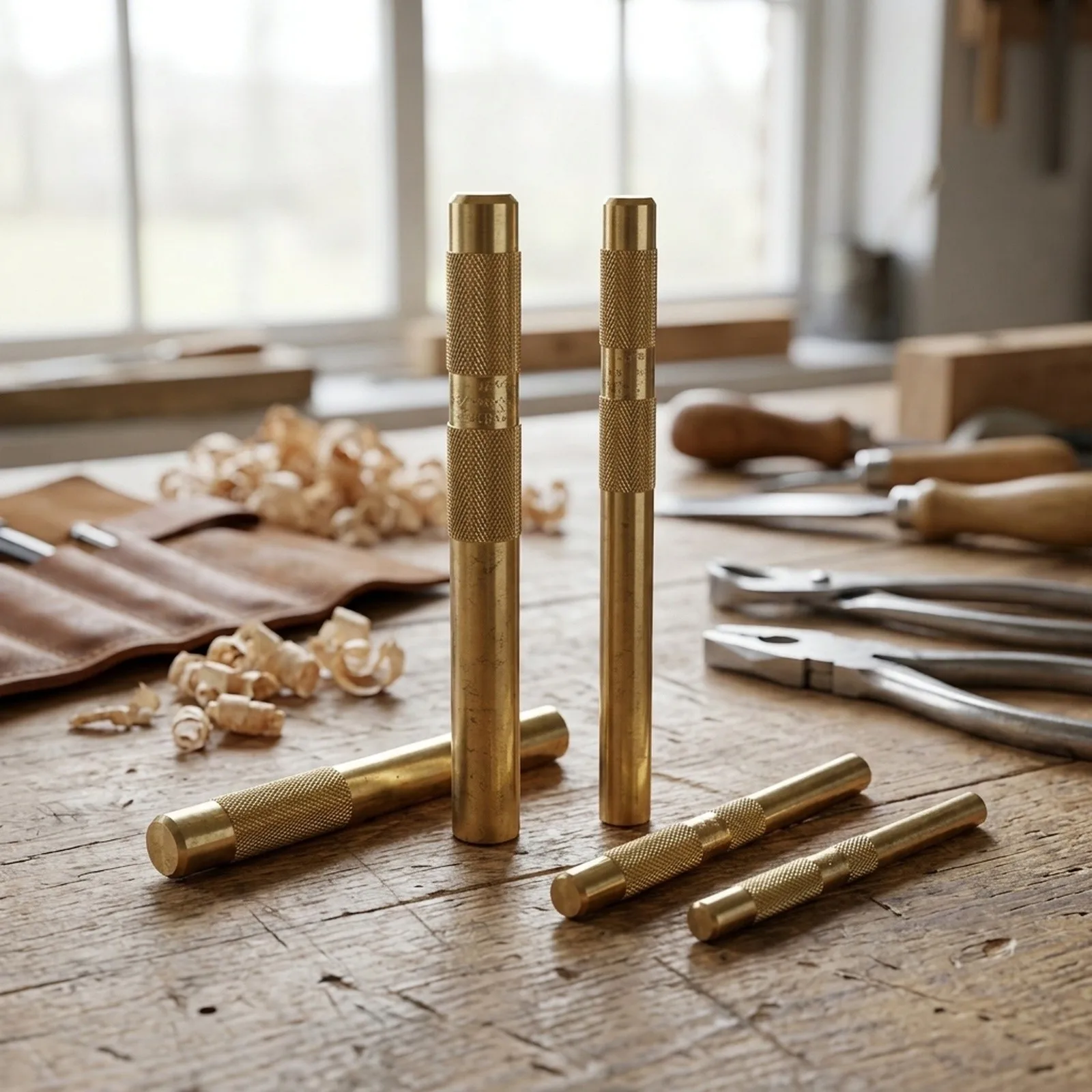 Auto Repair Tasks Engineering Projects Brass for drift Punch Set Punch Tools For Metal Brass Punch Set Suitable For Engineering