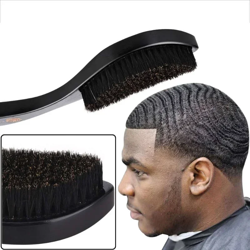 Waves-peine antinudos Slcked Black StylingComb, cepillo para el Cabello y la barba, masaje del cuero cabelludo, accesorios para el Cabello de barbero