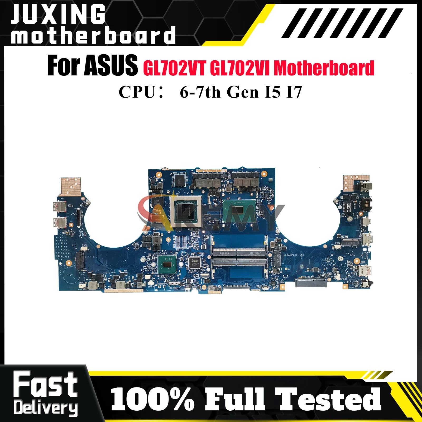 

GL702VT Материнская плата для ноутбука ASUS ROG Strix GL702VI S7VS GL702VSK GL702VMK GL702V Материнская плата с процессором I5 I7 100% тесты OK stk