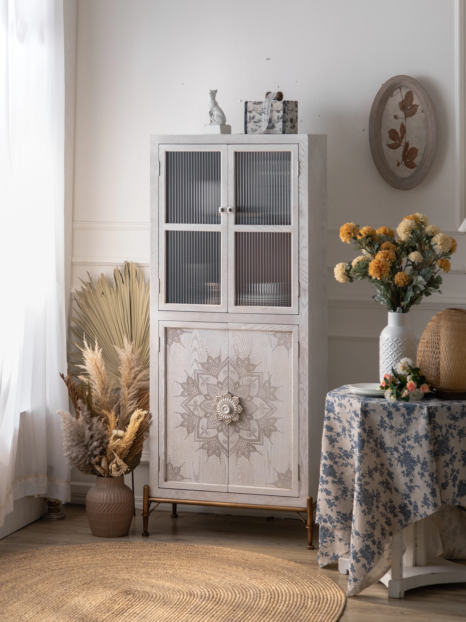 Do old side cabinets, lockers, kitchen shelves, cabinets, tea side cabinets,  living room against the wall