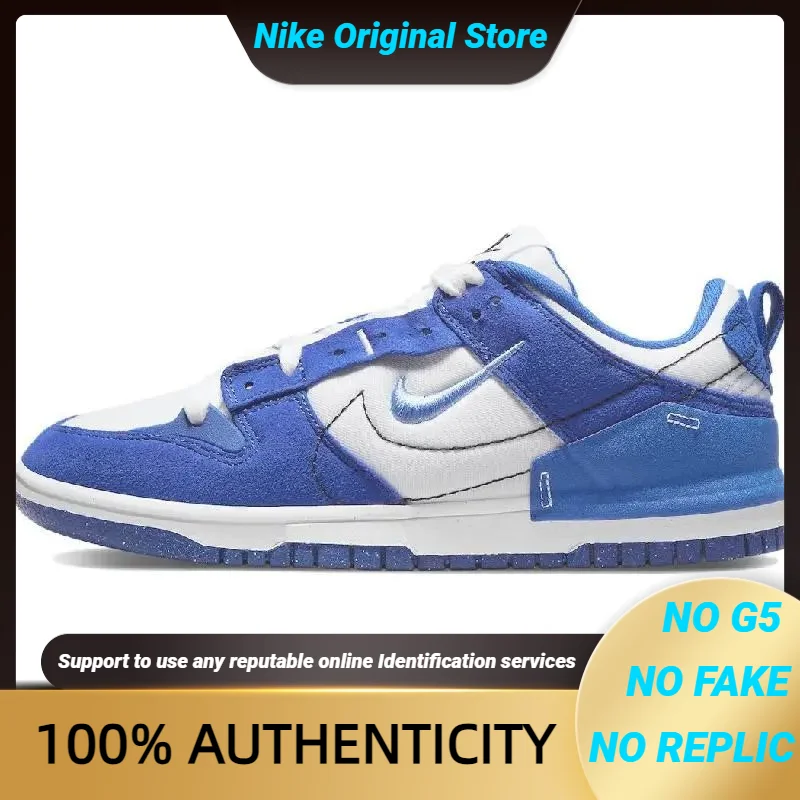 

Nike Women's Dunk Low Disrupt 2 'white Hyper Royal' Sneakers Shoes Dh4402-102 With Original Box