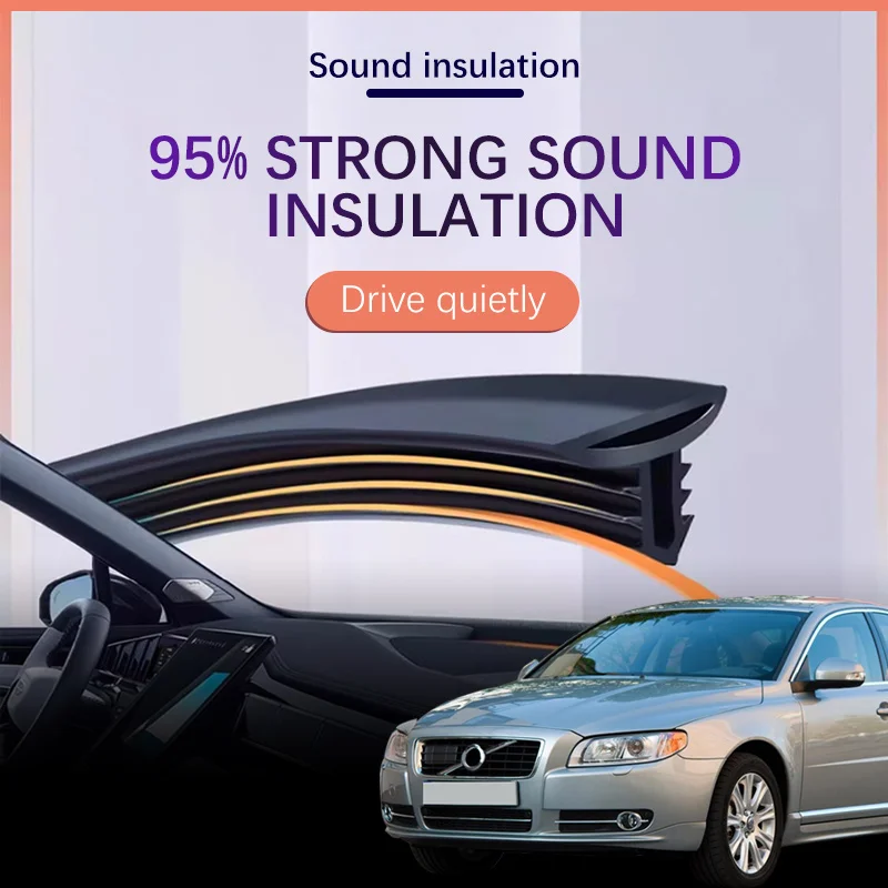 

Car Dashboard Sealing Strip Interior Auto Noise Sound Insulation Rubber Trim Weatherstrip Car Accessories For Volvo S80 XC90 S40