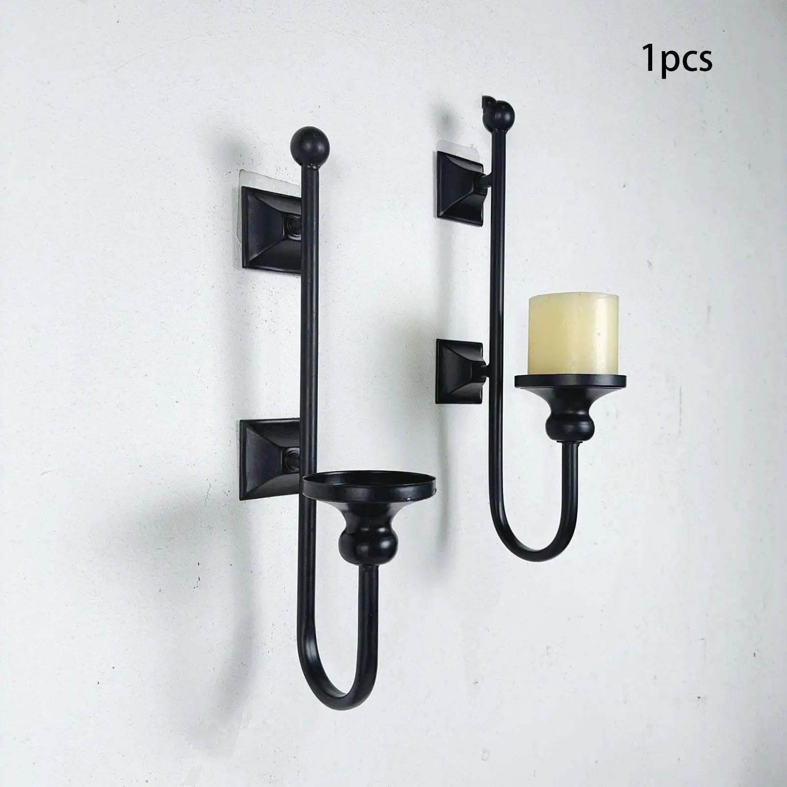 Aplique de vela de pared, soporte de vela montado en la pared para chimenea de granja y dormitorio