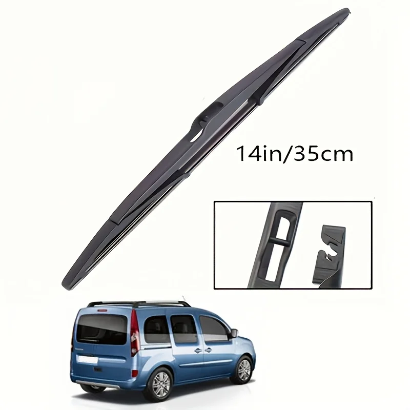 Heckscheibenwischerarm- und Wischerblatt-Set für Renault Kangoo MK2 2007–2020, Windschutzscheibe, Heckscheibe, Regenbürste