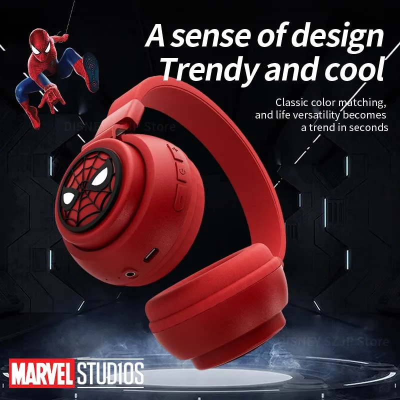 Disney  Wireless Bluetooth Headphones Y08 HIFI Surround Sound Foldable Laptop Headsets with Mic for Children Anime Cartoon