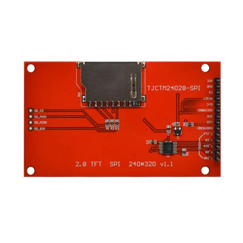 6Pcs 2.8 Inch 240X320 SPI TFT LCD Display Module SPI Serial Port 51 Drive ILI9341V LCD Serial Port Module STM32