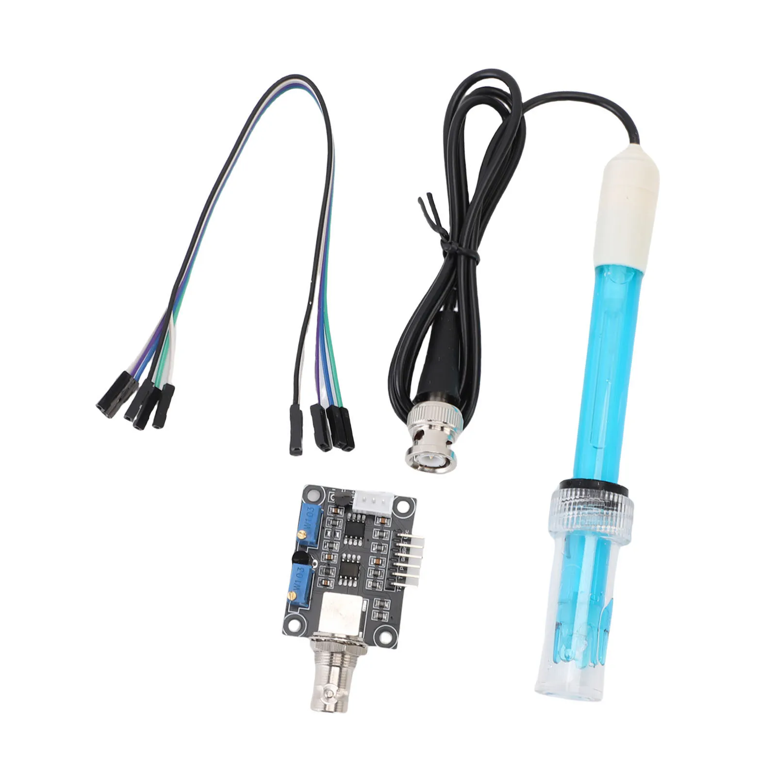 PH Module Probe Kit Fast Response 0-100℃ 0-14 PH Detect Sensor Module and Electrode Probe