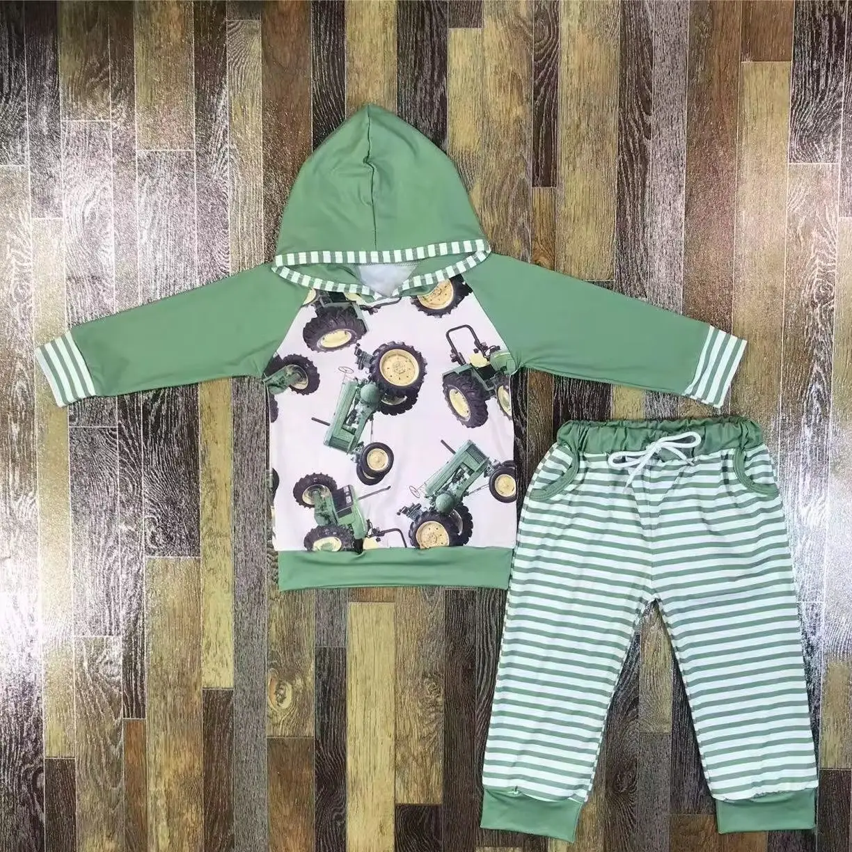 

Boutique Clothing Handsome Warm 2024 New Autumn Boys Baby Suit Cotton Long Sleeve Sweater Plus Pants Children