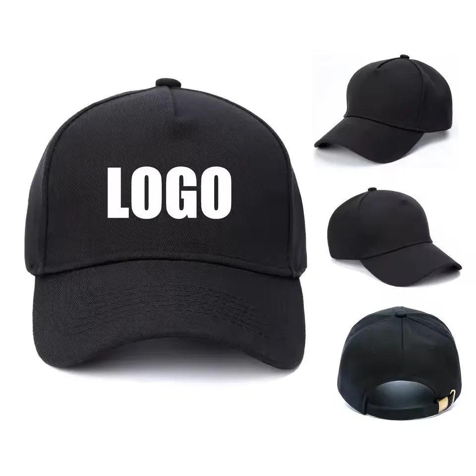 20pcs Custom Baseball Cap DIY Printing or Embroidery Snapback Hats 100% Cotton Casual Caps Advertising Hats Customized Team LOGO