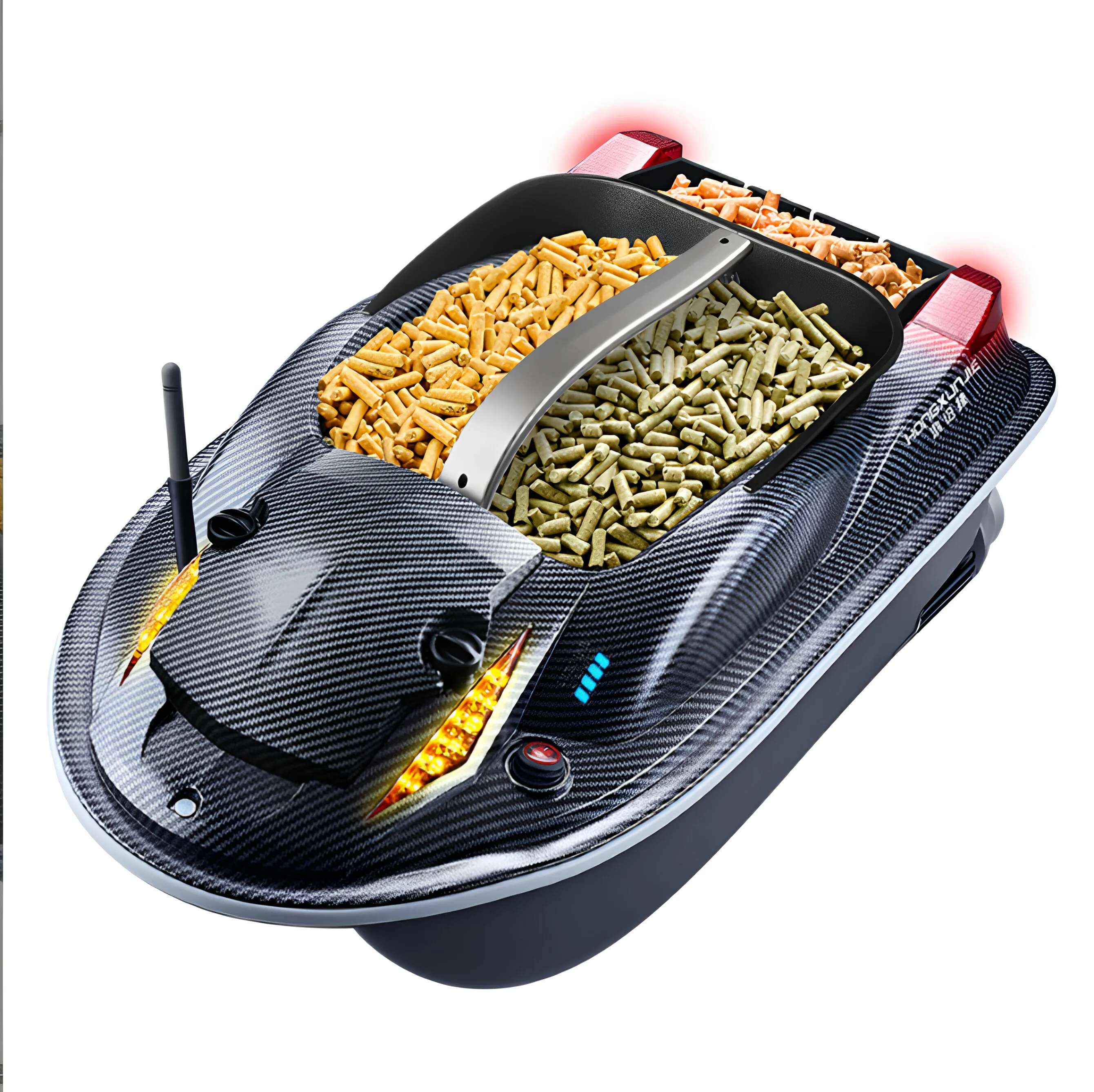 Outdoor GPS remote control nest boat automatic return decoupling net hook 12V carp boat