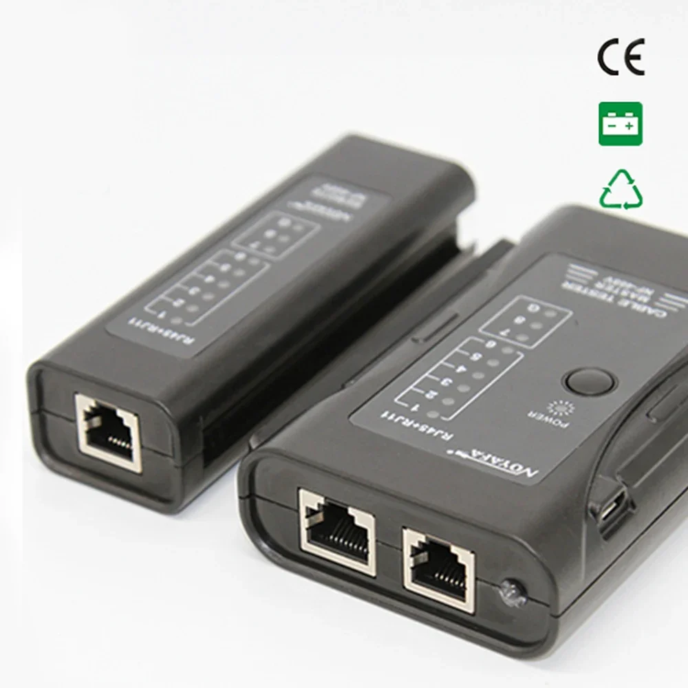 Noyafa NF-468V Network Ethernet RJ45 CAT5E CAT6 LAN Cable Tester RJ11 Test Tools For UTP/STP Line RJ12 Wire Check