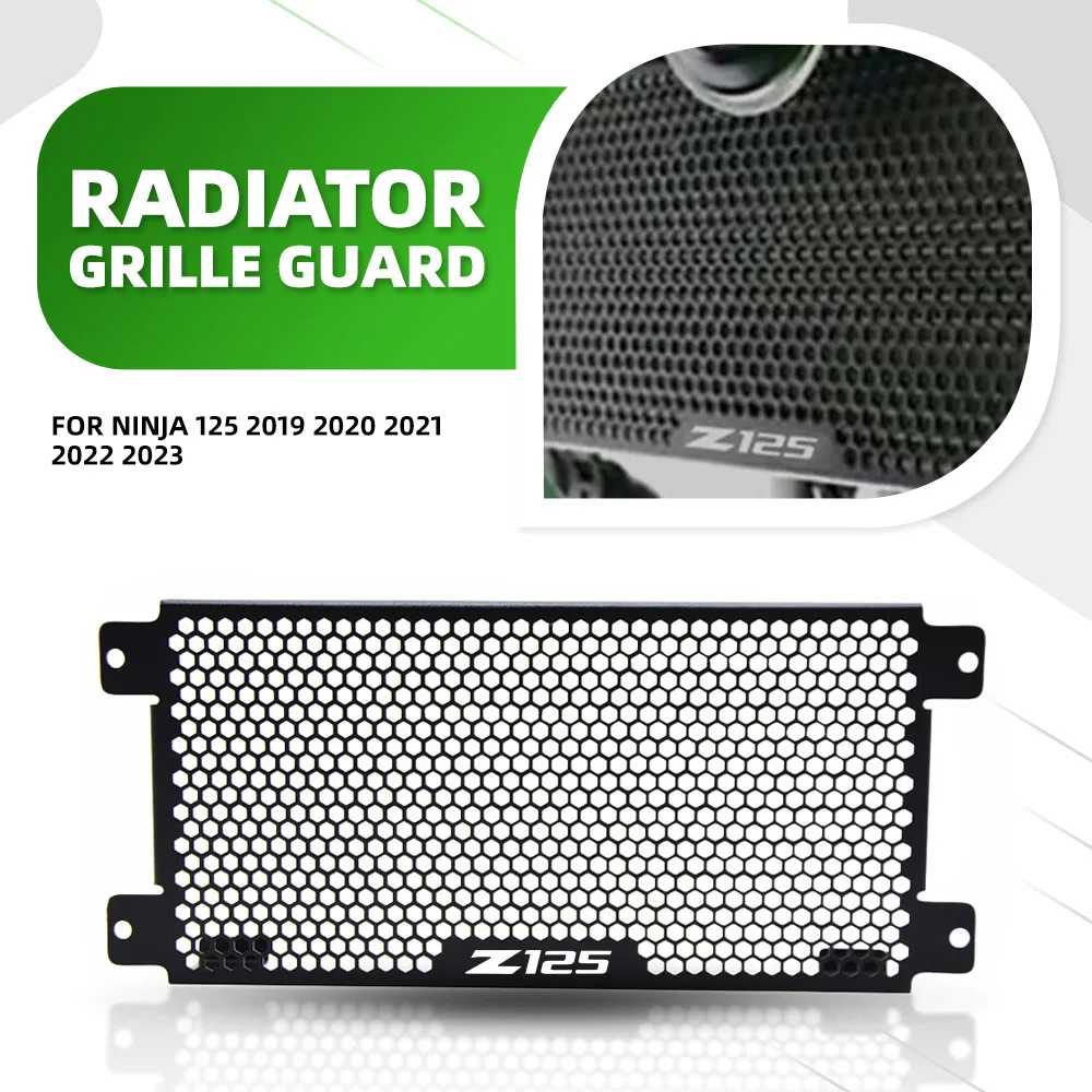 

FOR Kawasaki Ninja 125 2019 2020 2021 2022 2023 Motorcycle Radiator Guard Tank Grille Shield Cooler Bezel Protector Mesh Cover