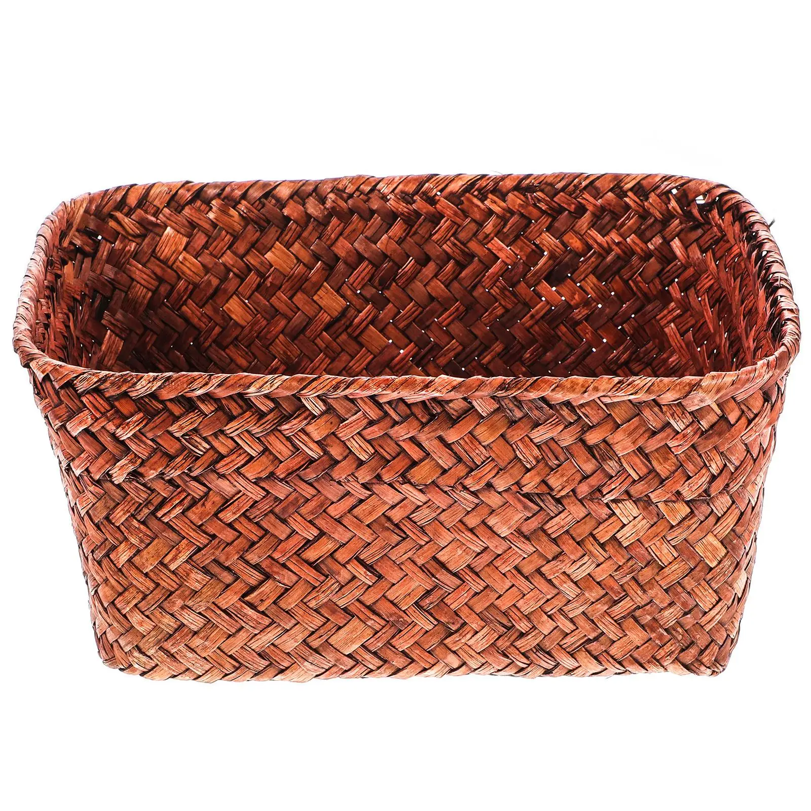 

Wicker Baskets Storage Container Home Decor Living Room Desk Kitchen Weave Basket Sundries ganizer Desktop Basket Portable