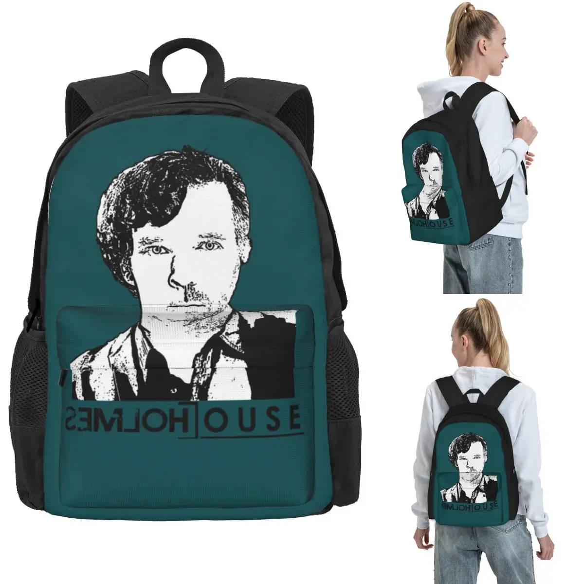 

House & Holmes Est Backpack Hot Sale Daypack Large Capacity Children BookBag School Bag Shoulder Bags for Men Women