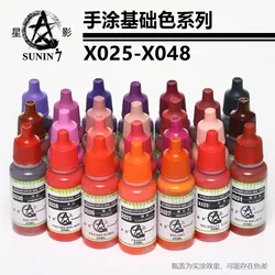 수제 아크릴 피그먼트 페인트, 기본 색상, 손으로 그린 시리즈 모델, 장난감 색칠, 발레조 x025-x048 유사, SUNIN