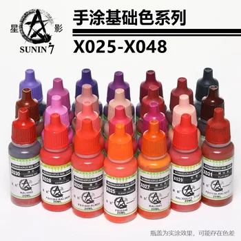 Vernice a pigmenti vernici acrilico colore di base dipinto a mano serie modello giocattolo colorazione simile a Vallejo x025-x048 argilla fatta a mano SUNIN