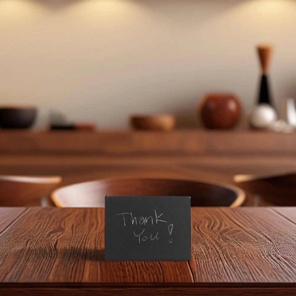 

6 Pcs Mini Blackboard Dining Table Easel Stand Food Signs Buffet Place Cards PVC Desktop Sign Board Small Chalkboard Mini