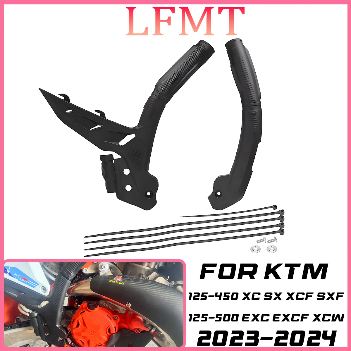 

Off Road Frame Guard Cover Protector Kit Infill Side For KTM XC EXC-F EXCF XCW SX XCF SXF125 250 300 350 400 450 500 2023 2024