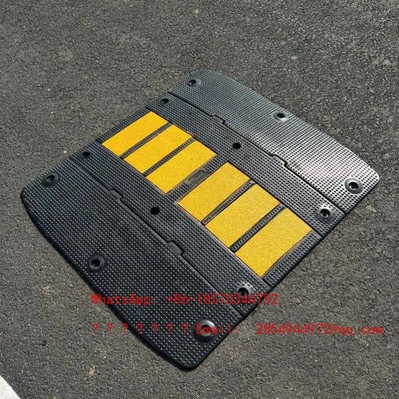 2026   Rubber Speed Bump, Speed Brake, Buffer Belt, Speed Limit Block 90cm Width, 5cm Height Widening
