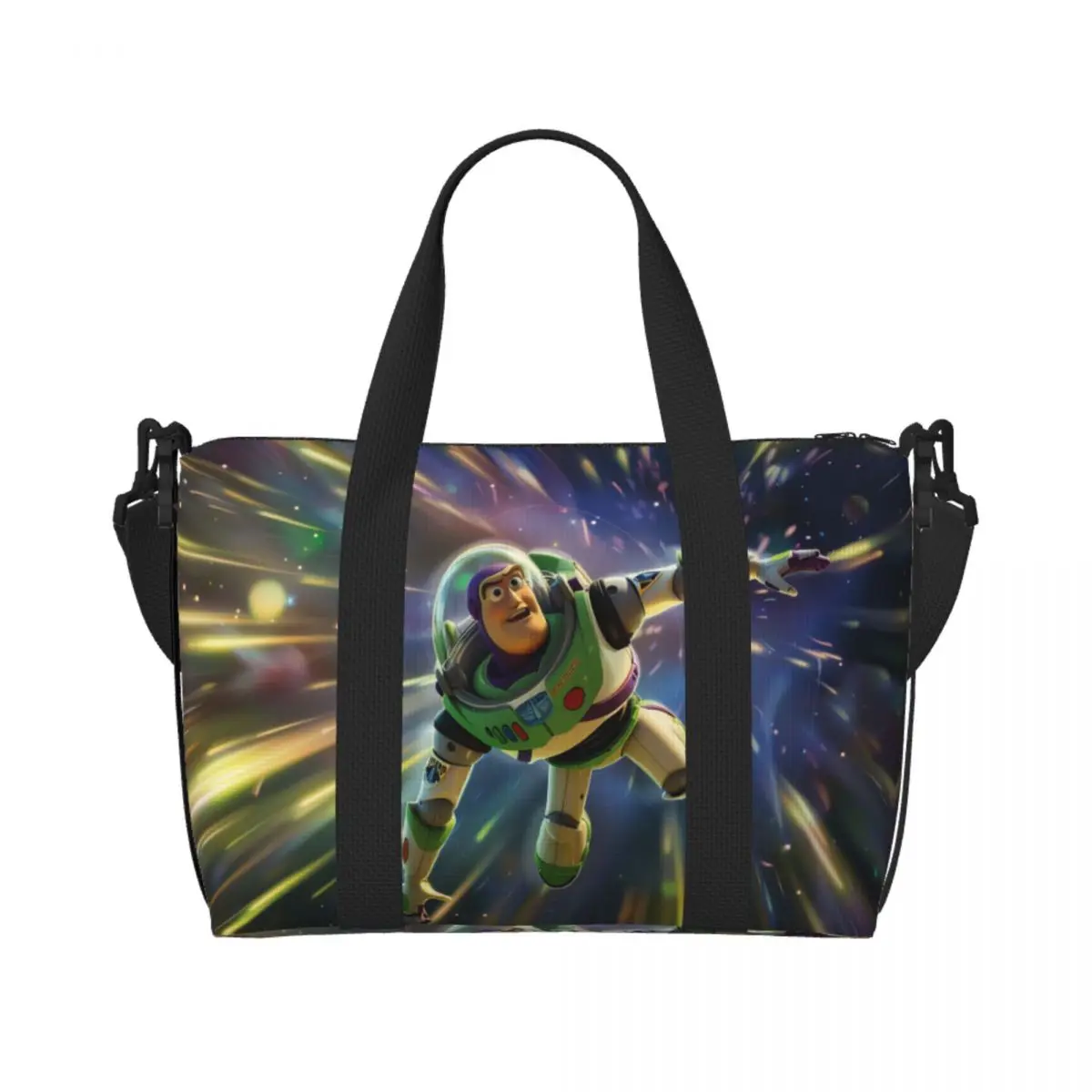

Пляжная большая сумка Buzz Lightyea Enjoy The Adventure для женщин с большим отделением из мультфильма, пляжные дорожные сумки для спортзала