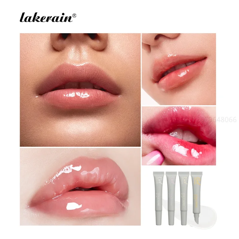 Gelee Lippen balsam reduzieren Lippen feine Linie dauerhafte feuchtigkeit spendende Lippen glasur wasserdichtes transparentes Gel feuchtigkeit spendende pralle Lippen öl Kosmetik