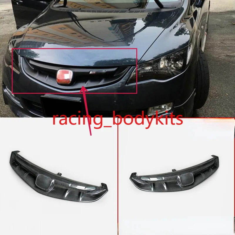 

For Honda 06-08 Civic (JDM only) FD2 Front Bumper Grill Mesh Cover Carbon Fiber