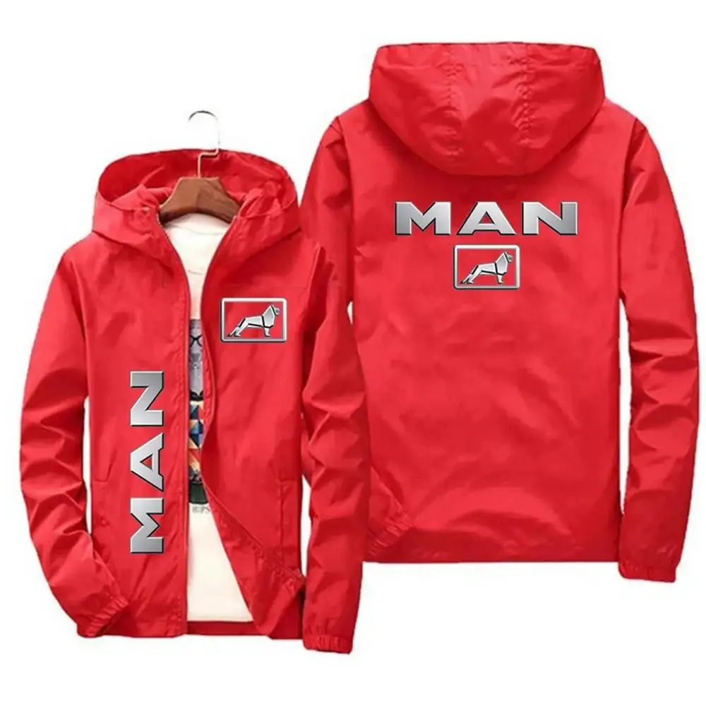 2024 New Autumn/Winter Hoodie Men's Truck MAN Car Logo Printed Zipper Coat and Sweatshirt Casual Jacket