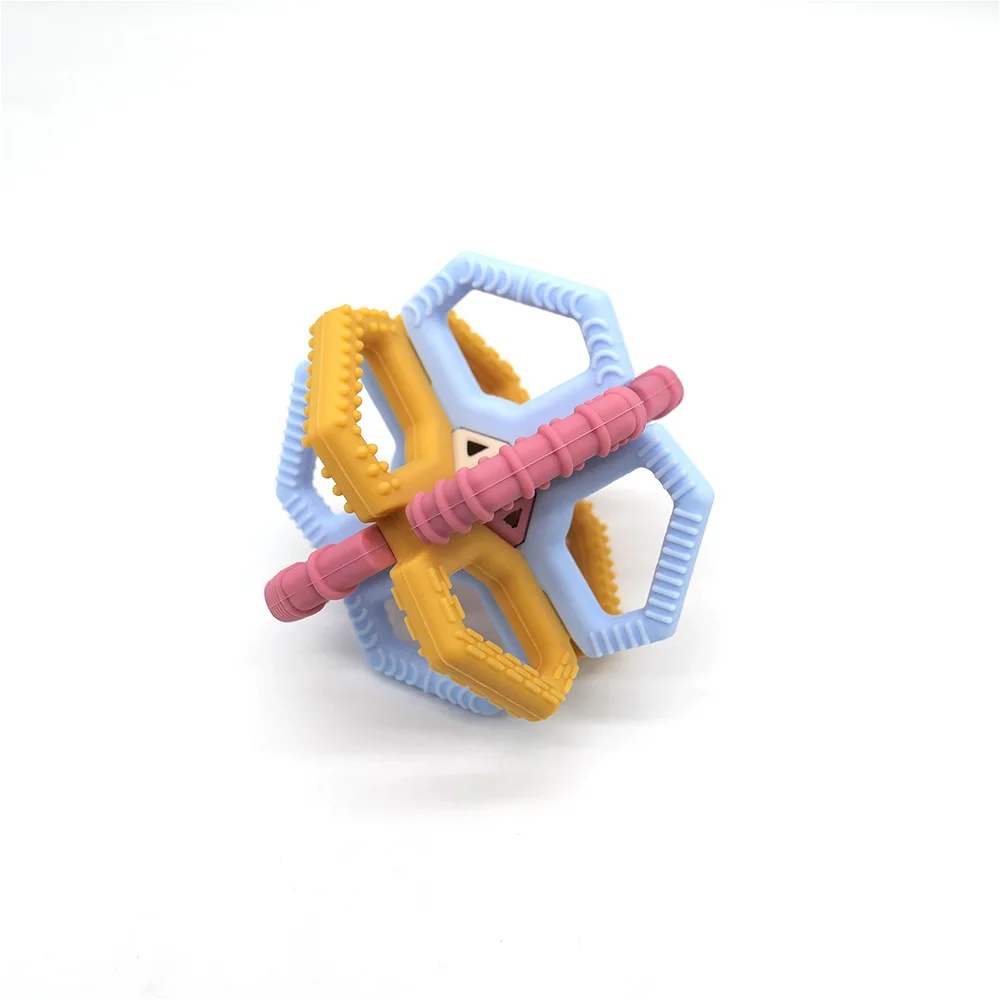 Soft baby catch ball rattle with bell ball early education puzzle sensory toys detachable assembled toys