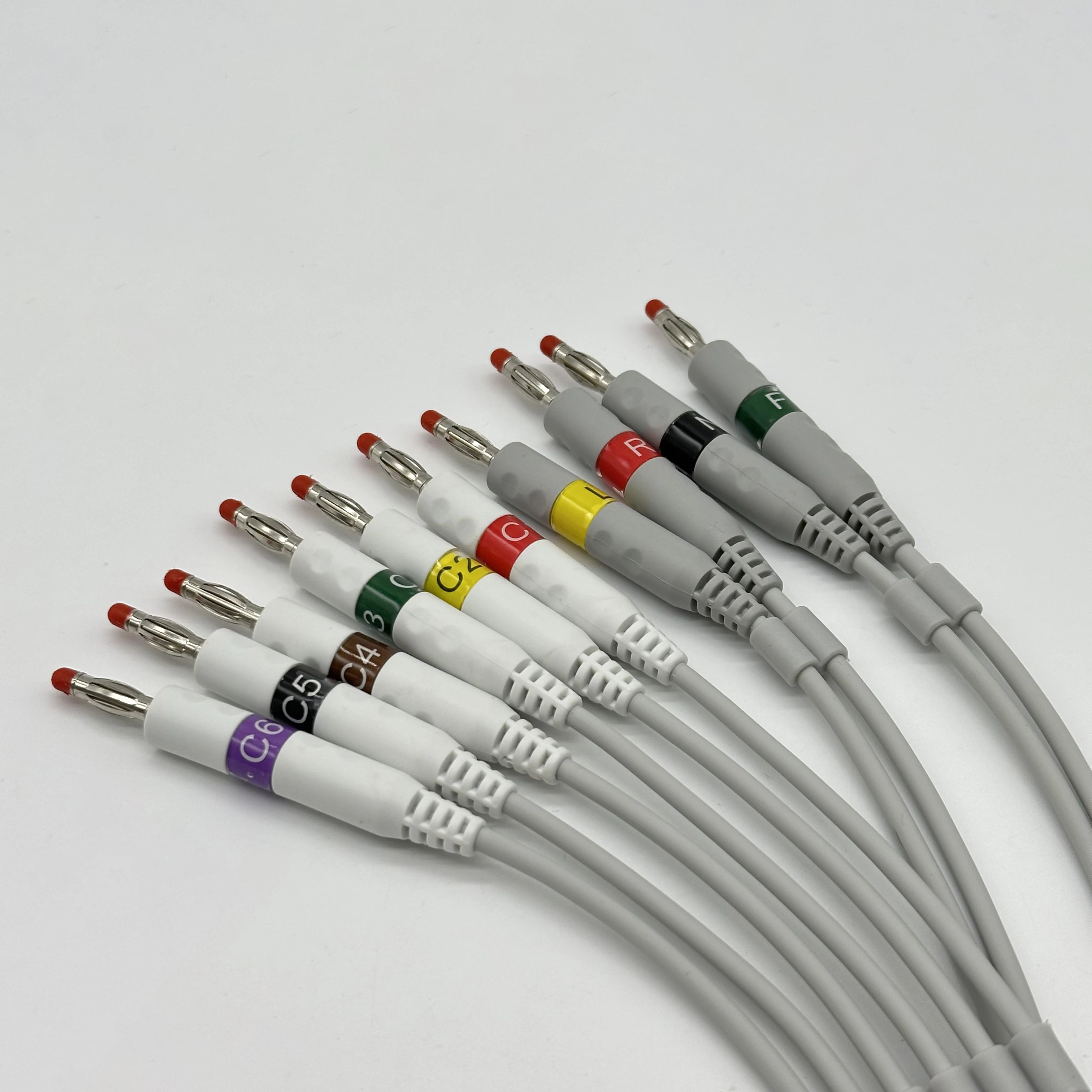 

iMAC 12 iMAC 120 Zoncare 12-lead ECG Cable with Leadwire Banana for