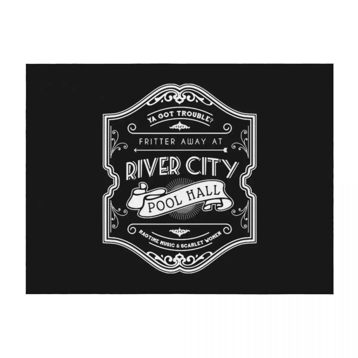 

River City Pool Hall Throw Blanket Softest Luxury St for winter Travel Blankets