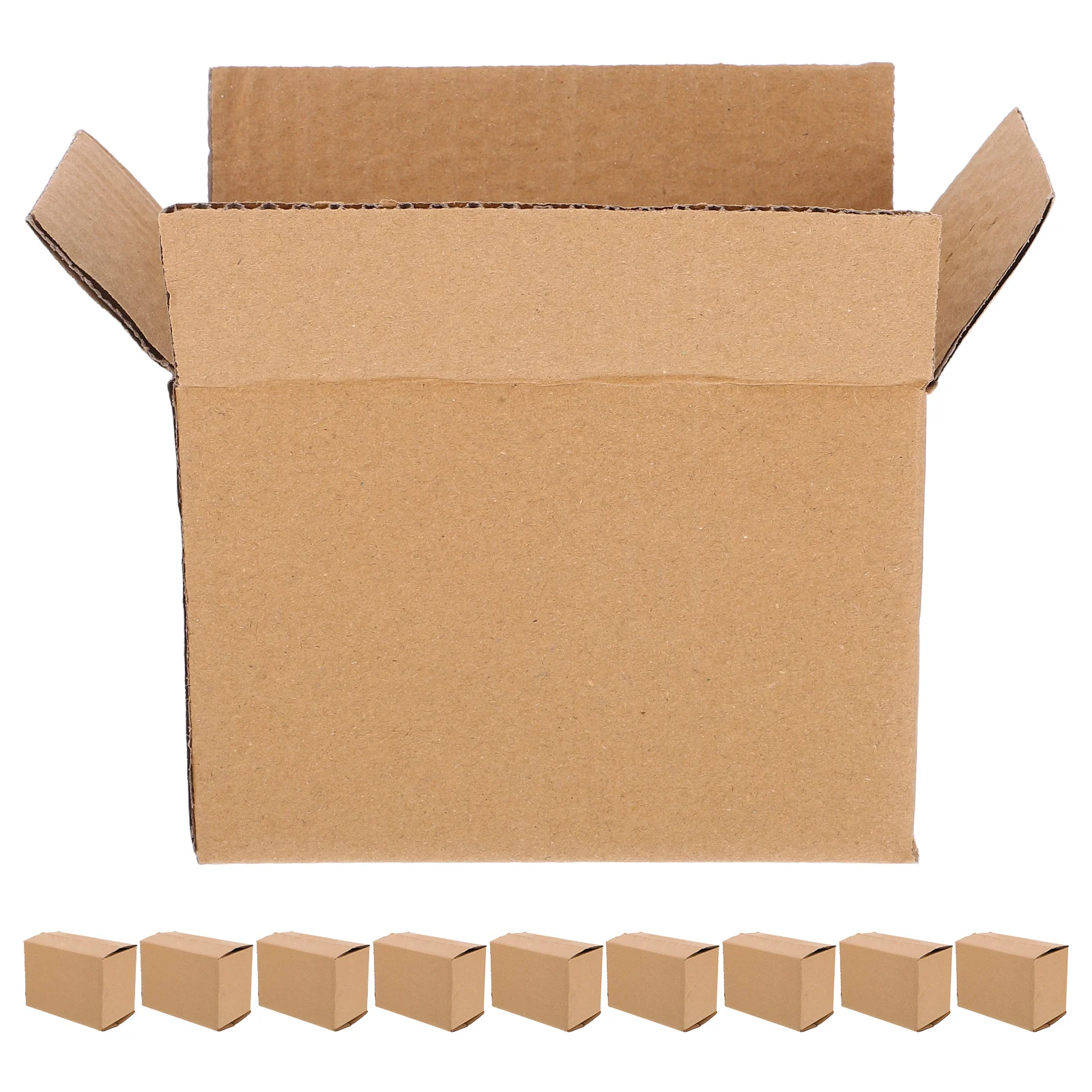 10pcs Corrugated Cardboard Boxes for Shipping Moving Packaging Safe Reusable Easy Assembly Storage Mail Boxes