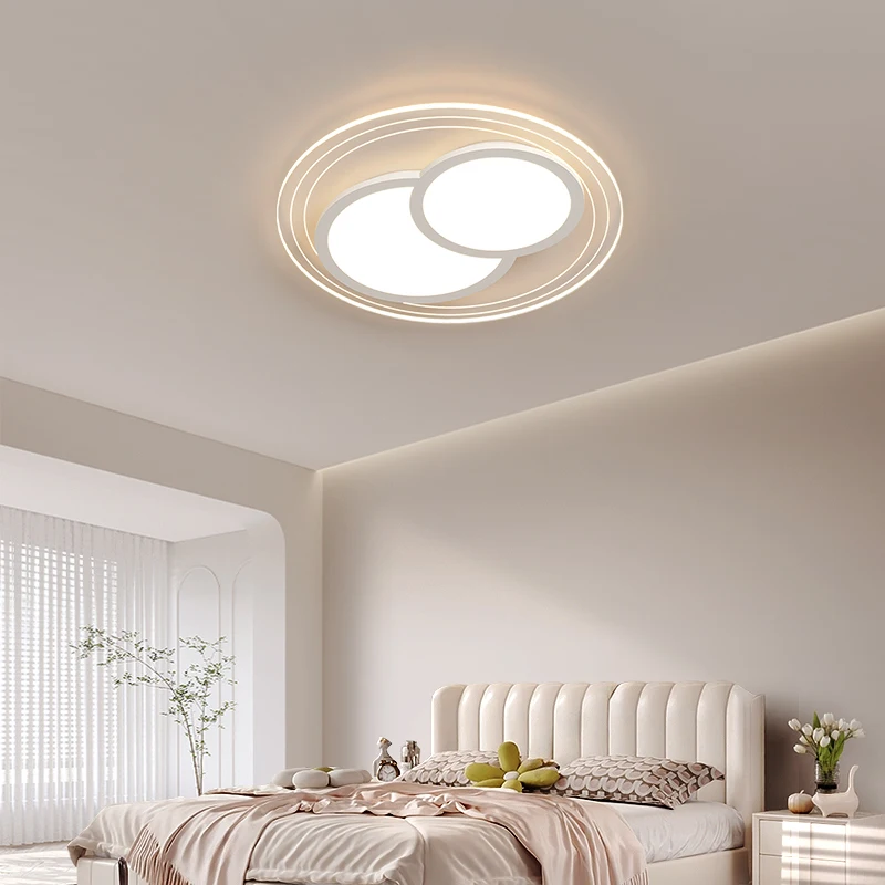 Modern Simple Ultra-Thin Bedroom Light Stylish Atmospheric Living Room Master Bedroom Full Spectrum Eye Protection Ceiling Lamp