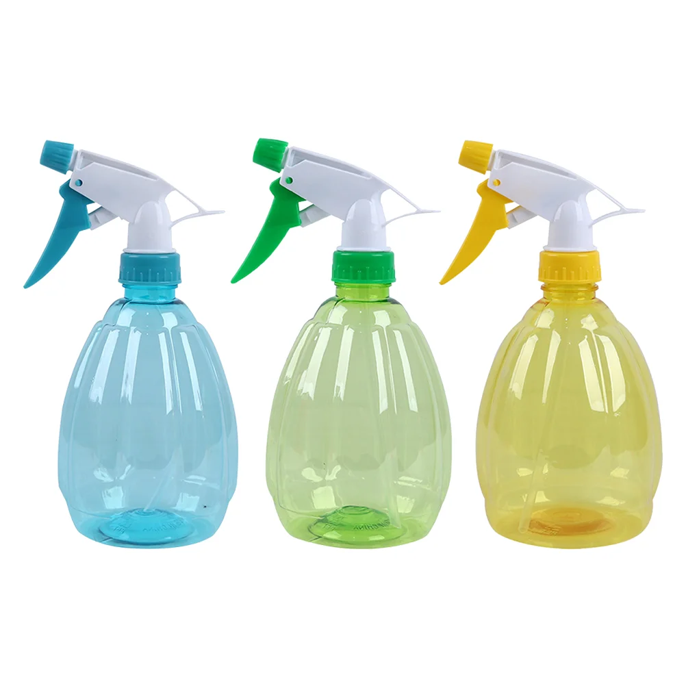 3pcs 500ml Candy Color Plastic Empty Spray Bottle Flowers Plants Water Sprayer Refillable Bottle Baking Tools for (Random Color)