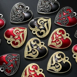 10pcs/lot Eye Heart Shape Charms Pendant DIY Earrings Necklace for Jewelry Making Accessories