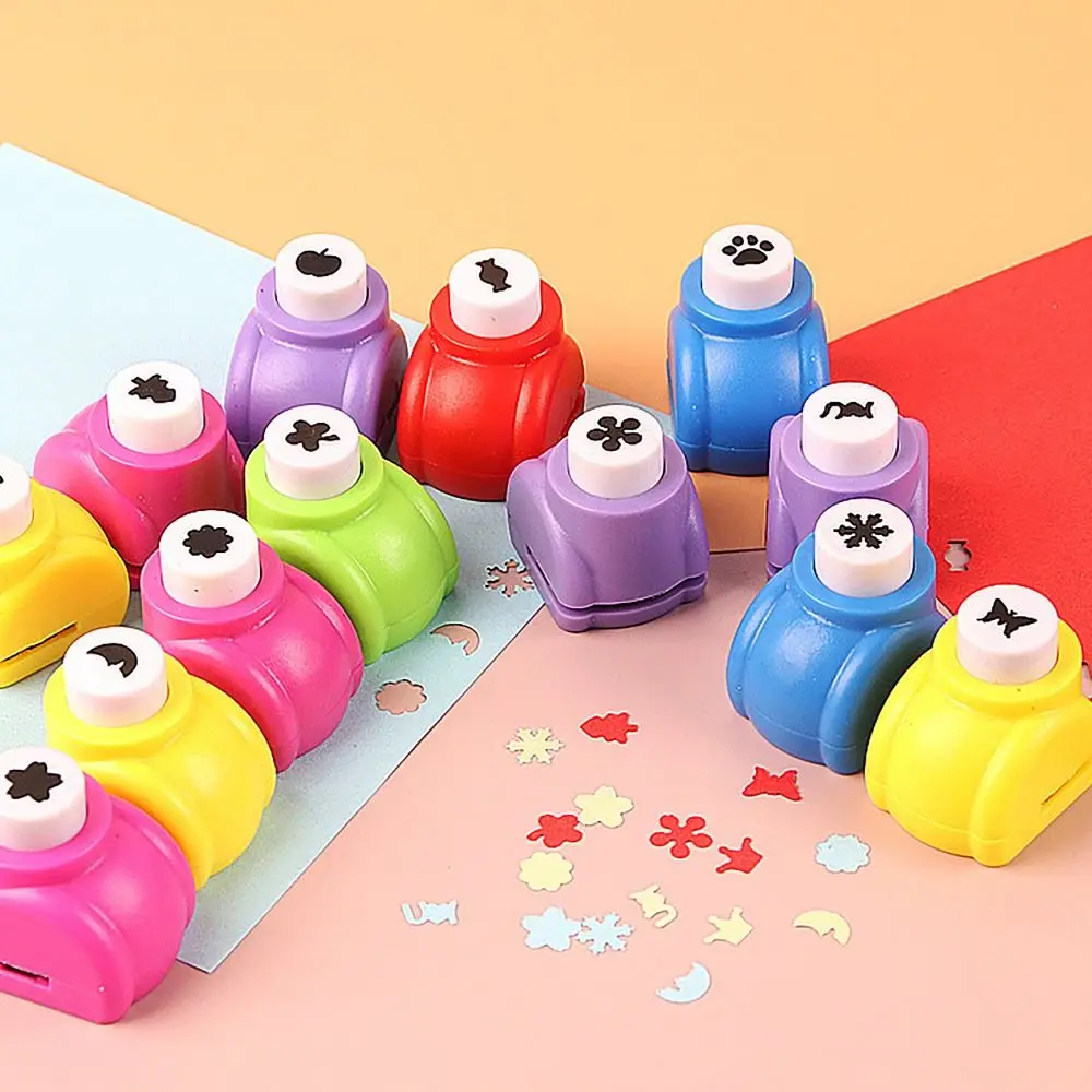 Creative Craft Tool Hole Punch DIY Plastic Paper Shaper Cutter Multi-shape Tags Craft Punch Kids Children