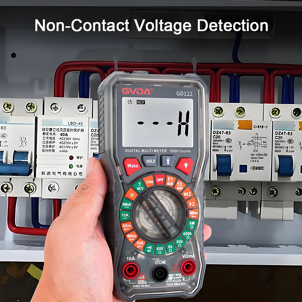 Multimetro digitale GVDA con Display retroilluminato misuratore di resistenza Tester di tensione AC DC multimetro professionale