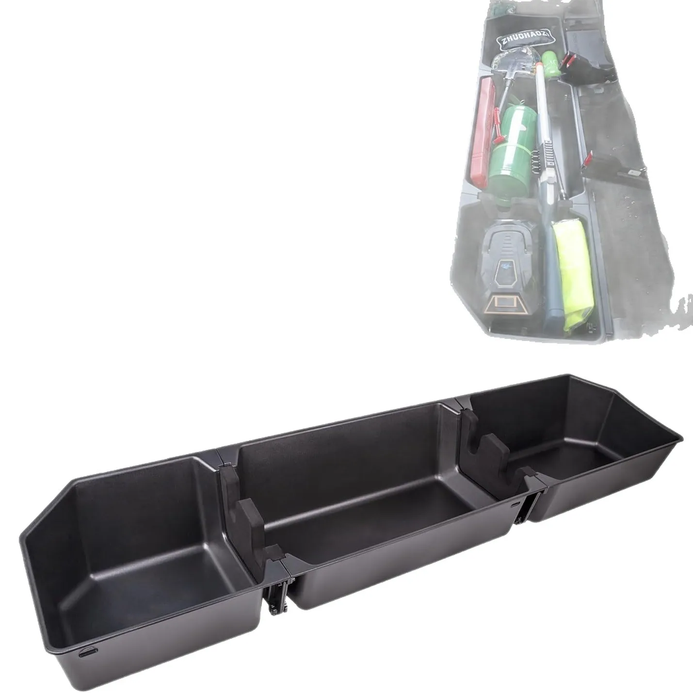 Opbergbox onder de stoel voor Cab Precision Fit, passend bij de stoel voor 2015-2024 Ford F150 2017-2023 F250/350 Super Duty